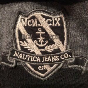 ❤️Men's Nautica Gray and Black Pullover Sweater